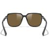 imageMERRYS Retro Square Polarized Sunglasses for Women Men Classic Trendy Sunnies S6030Black FrameBrown Lens