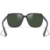 imageMERRYS Retro Square Polarized Sunglasses for Women Men Classic Trendy Sunnies S6030Black FrameG15 Lens