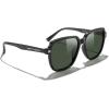 imageMERRYS Retro Square Polarized Sunglasses for Women Men Classic Trendy Sunnies S6030Black FrameG15 Lens