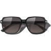 imageMERRYS Retro Square Polarized Sunglasses for Women Men Classic Trendy Sunnies S6030Black FrameLight Brown Lens