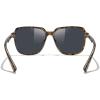 imageMERRYS Retro Square Polarized Sunglasses for Women Men Classic Trendy Sunnies S6030Leopard FrameBlack Lens