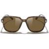 imageMERRYS Retro Square Polarized Sunglasses for Women Men Classic Trendy Sunnies S6030Leopard FrameBrown Lens