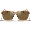 imageMERRYS Retro Square Polarized Sunglasses for Women Men Classic Trendy Sunnies S6030Tra Brown FrameBrown Lens