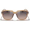 imageMERRYS Retro Square Polarized Sunglasses for Women Men Classic Trendy Sunnies S6030Tra Brown FrameLight Brown Lens