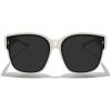 imageMERRYS Trendy Fit Over Polarized Sunglasses for Men Women Oversized Square Sun Glasses UV400 Protection Shades S6062Beige FrameBlack Polarized Lens