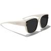 imageMERRYS Trendy Fit Over Polarized Sunglasses for Men Women Oversized Square Sun Glasses UV400 Protection Shades S6062Beige FrameBlack Polarized Lens