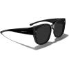 imageMERRYS Trendy Fit Over Polarized Sunglasses for Men Women Oversized Square Sun Glasses UV400 Protection Shades S6062Black FrameBlack Polarized Lens