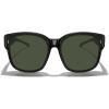 imageMERRYS Trendy Fit Over Polarized Sunglasses for Men Women Oversized Square Sun Glasses UV400 Protection Shades S6062Black FrameG15 Polarized Lens