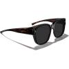 imageMERRYS Trendy Fit Over Polarized Sunglasses for Men Women Oversized Square Sun Glasses UV400 Protection Shades S6062Leopard FrameBlack Polarized Lens