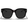 imageMERRYS Trendy Fit Over Polarized Sunglasses for Men Women Oversized Square Sun Glasses UV400 Protection Shades S6062Leopard FrameBlack Polarized Lens