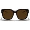 imageMERRYS Trendy Fit Over Polarized Sunglasses for Men Women Oversized Square Sun Glasses UV400 Protection Shades S6062Leopard FrameBrown Polarized Lens