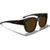 imageMERRYS Trendy Fit Over Polarized Sunglasses for Men Women Oversized Square Sun Glasses UV400 Protection Shades S6062Leopard FrameBrown Polarized Lens