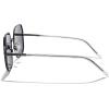 imageMERRYS Trendy Oversized Square Metal Frame Sunglasses for Women Flat Lens UV Protection Brand Sunglasses S6058Black FrameBlack Lens
