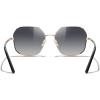 imageMERRYS Trendy Oversized Square Metal Frame Sunglasses for Women Flat Lens UV Protection Brand Sunglasses S6058Goldblack FrameBlack Gradient Lens