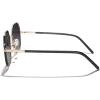 imageMERRYS Trendy Oversized Square Metal Frame Sunglasses for Women Flat Lens UV Protection Brand Sunglasses S6058Goldblack FrameBlack Gradient Lens