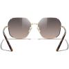 imageMERRYS Trendy Oversized Square Metal Frame Sunglasses for Women Flat Lens UV Protection Brand Sunglasses S6058Goldbrown FrameLight Brown Lens