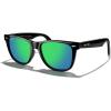 Black Frame/Green Mirror Lens
