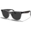 imageMERRYS Classic Square Shape Polarized Sunglasses for Womens Mens Retro Designer UV400 Sun Glasses S6140Greytra FrameBlack Lens
