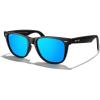 Matte Black Frame/Blue Mirror Lens