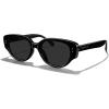 imageMERRYS Modern Women Acetate Retro Narrow Pointy Cat Eye PolarizedUV400 Sunglasses S6194Black FrameBlack Lens