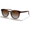 imageMERRYS Modern Women Lady Acetate Oval Round Polarized UV400 Sunglasses S6192Leopard FrameBrown Gradient Lens