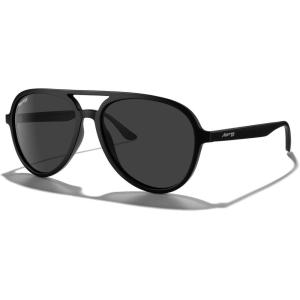 imageMERRYS Classic Polarized Aviator Sunglasses For Womens Mens Retro Double Bridge Aviators S8376Matte Black FrameBlack Polarized Lens