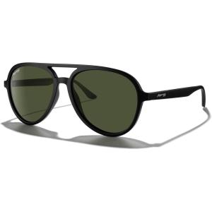 imageMERRYS Classic Polarized Aviator Sunglasses For Womens Mens Retro Double Bridge Aviators S8376Matte Black FrameG15 Polarized Lens