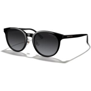 imageMERRYS Modern Women Lady Acetate Oval Round Polarized UV400 Sunglasses S6192Black FrameBlack Gradient Lens