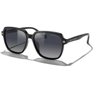 imageMERRYS Retro Square Polarized Sunglasses for Women Men Classic Trendy Sunnies S6030Black FrameBlack Gradient Lens