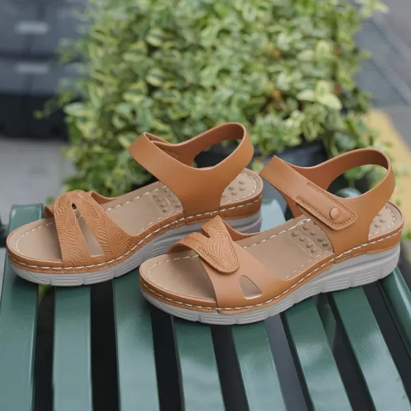 Orthorest Women Arch Support Walking Sandals Comfortable Orthotic SandalsBrown