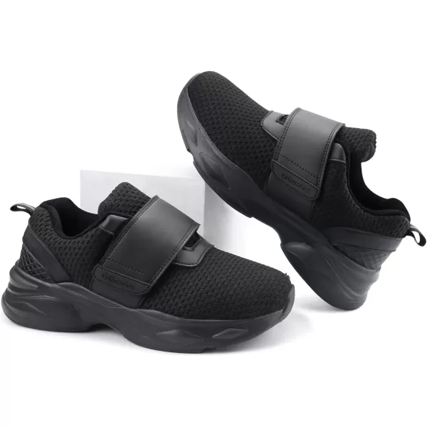 Orthorest Women Diabetic Shoes with Adjustable Closure Orthopedic Walking Shoes Edema Shoes for Swollen FeetBlack