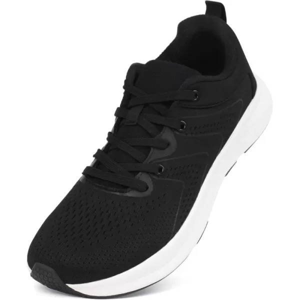 Orthorest Men Wide Toe Box Shoes Pain Relief Running Shoes Wide Width Sneakers for Ingrown ToenailBlack