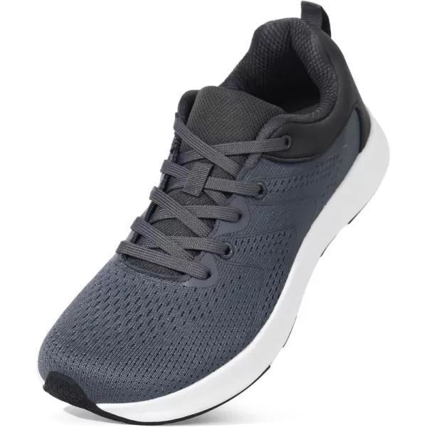 Orthorest Men Wide Toe Box Shoes Pain Relief Running Shoes Wide Width Sneakers for Ingrown ToenailGrey