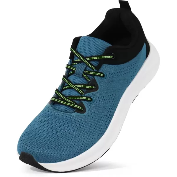 Orthorest Men Wide Toe Box Shoes Pain Relief Running Shoes Wide Width Sneakers for Ingrown ToenailNavy