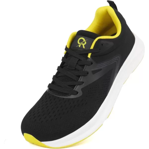 Orthorest Men Wide Toe Box Sneakers Pain Relief Shoes for Ingrown ToenailBlack