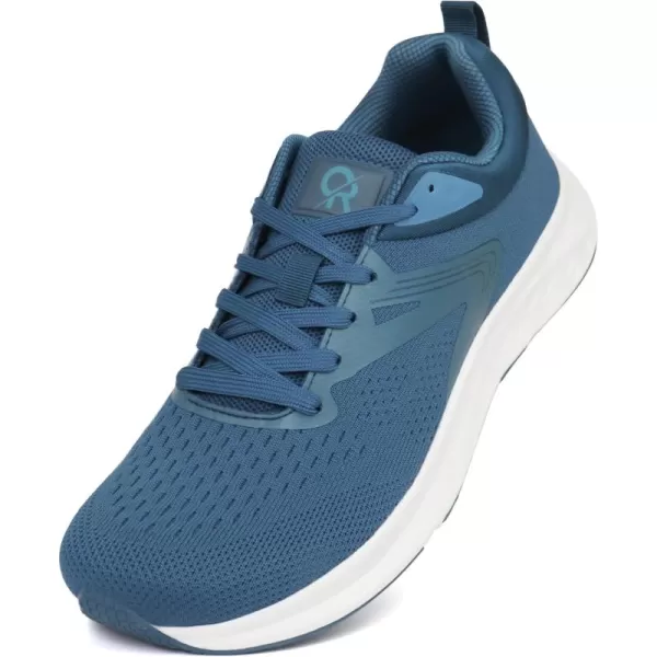 Orthorest Men Wide Toe Box Sneakers Pain Relief Shoes for Ingrown ToenailNavy