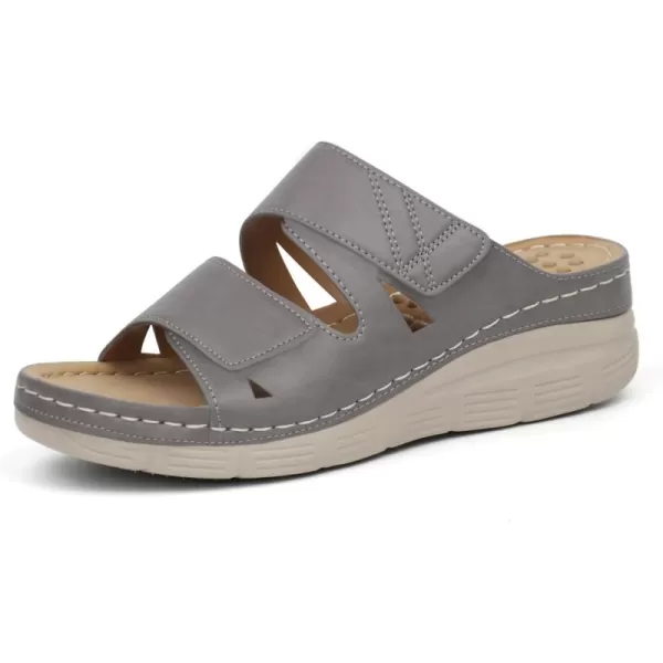 Orthorest Women Arch Support Slides Orthotic Walking Sandals Orthopedic SandalsGrey