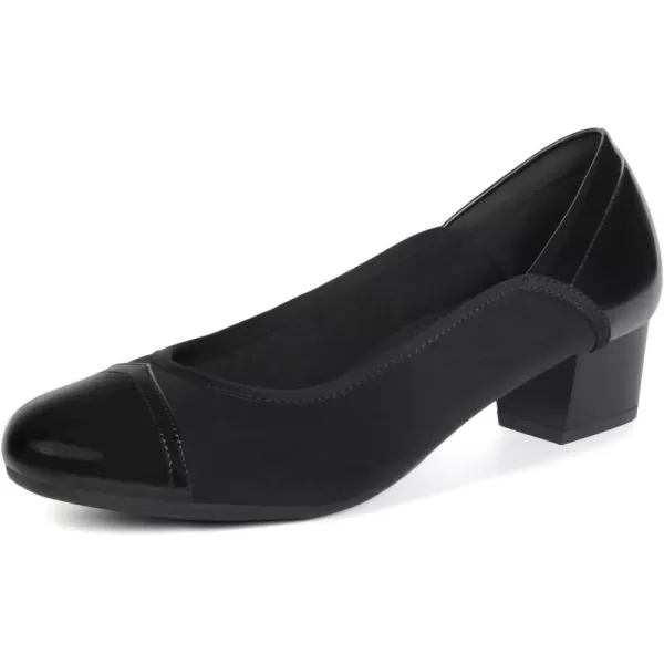 Orthorest Women Bunion Dress Shoes Low Heel Orthopedic Pumps Orthotic Slip On LoafersBlack