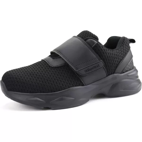 Orthorest Women Diabetic Shoes with Adjustable Closure Orthopedic Walking Shoes Edema Shoes for Swollen FeetBlack