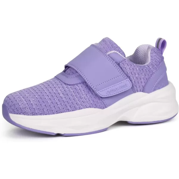 Orthorest Women Diabetic Shoes with Adjustable Closure Orthopedic Walking Shoes Edema Shoes for Swollen FeetPurple