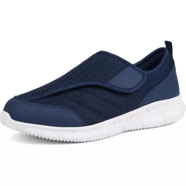 Orthorest Women Orthopedic Diabetic Walking Shoes Slip On Shoes for Swollen FeetNavy