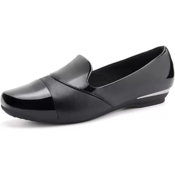 Orthorest Women Orthopedic Dress Shoes Bunions Loafers Slip On Orthotic ShoesBlack