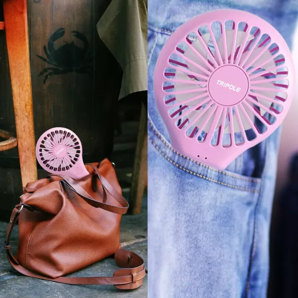 TriPole Handheld Mini Fan Bundle Personal Portable Fans for Kids Girls Women Outdoor Travelling
