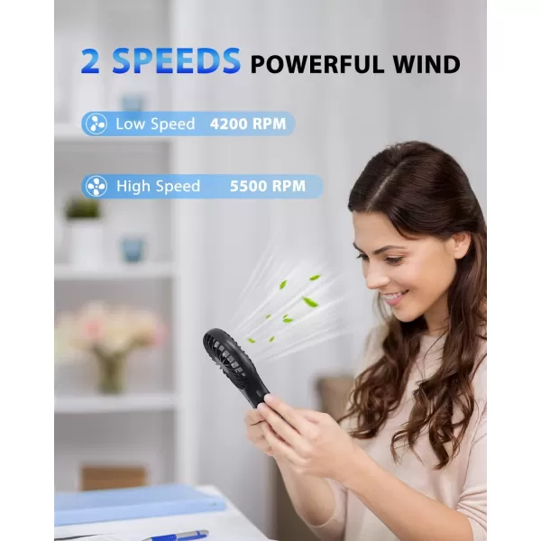 TriPole Lollipop Handheld Fan Bundle 2000mAh ampamp 5000mAh Mini Personal Fan USB Rechargeable Portable Fan