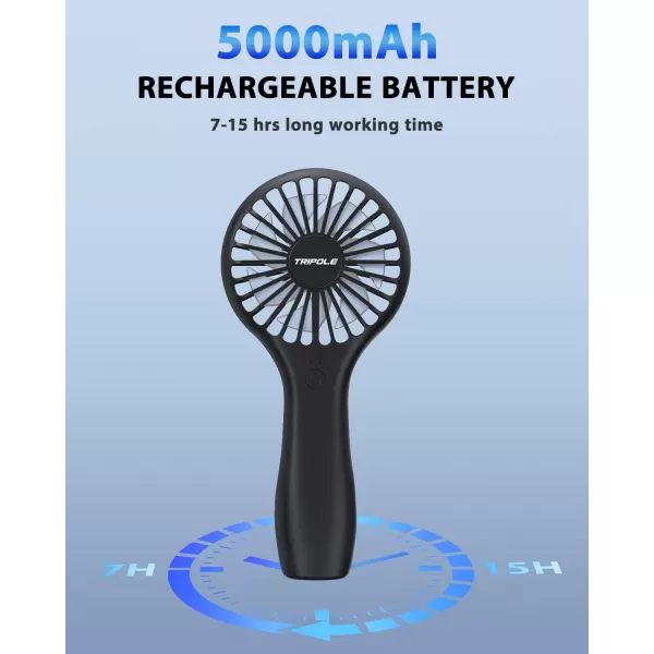 TriPole Lollipop Handheld Fan Bundle 2000mAh ampamp 5000mAh Mini Personal Fan USB Rechargeable Portable Fan