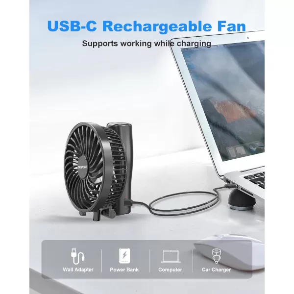 TriPole Mini Handheld Fan Bundle Cute Small Fan Foldable Personal Fan