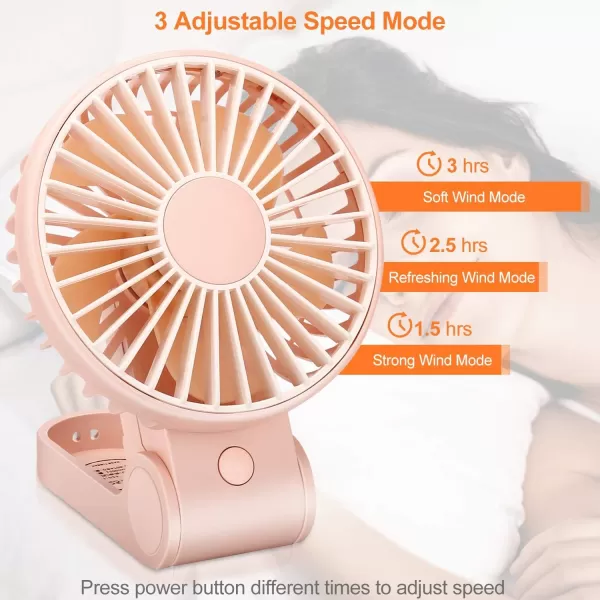 TriPole Mini Handheld Fan Bundle Small Portable Fan Battery Operated Rechargeable Fans for Kids Girls