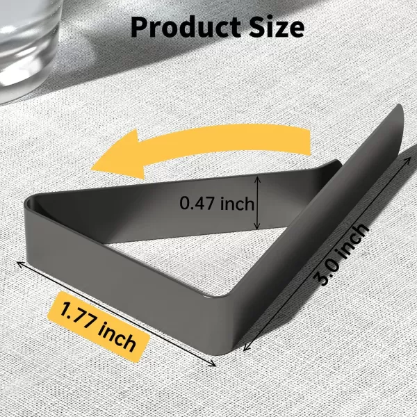 TriPole 16 Pack Tablecloth Clips for Outdoor Tables Stainless Steel Picnic Table Clips for Tablecloth Metal Table Cover Clips Table Skirt Clips Clamps for Picnic Camping Patio Wedding Party Dark Grey