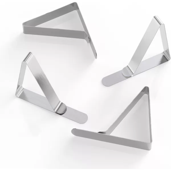 TriPole Tablecloth Clips 16Pack Stainless Steel Table Cover Clamps Skirt Clips for Home Kitchen Restaurant Picnic Tables16 Pack Large