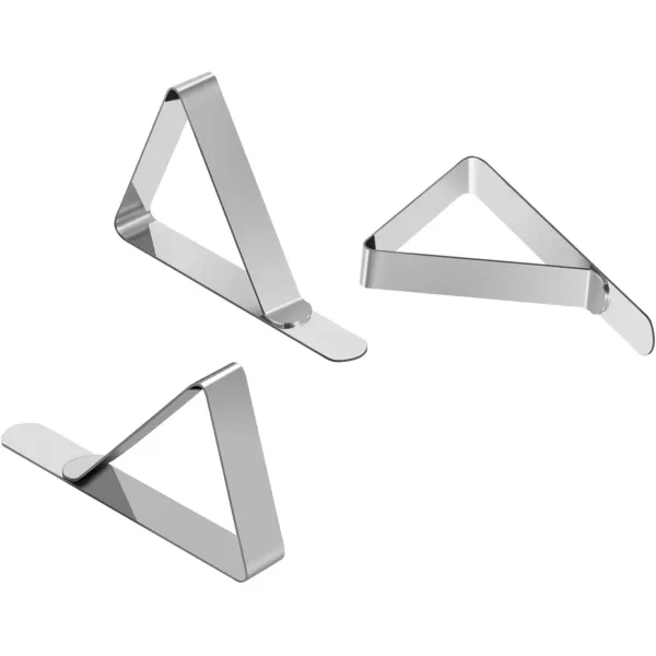 TriPole Tablecloth Clips 16Pack Stainless Steel Table Cover Clamps Skirt Clips for Home Kitchen Restaurant Picnic Tables8 pack